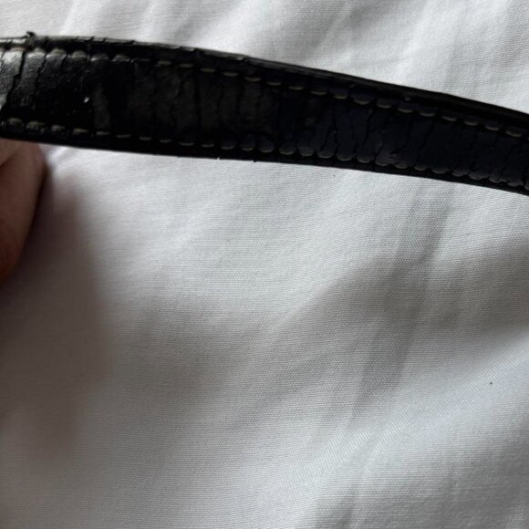 Dark Brown Leather Shoulder Bag 706 D - Picture 5 of 5